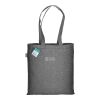 Shopper con tasca in cotone riciclato 280 g/m2, manici lunghi Thumbnail