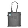 Shopper con tasca in cotone riciclato 280 g/m2, manici lunghi Thumbnail