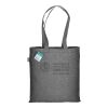 Shopper con tasca in cotone riciclato 280 g/m2, manici lunghi Thumbnail